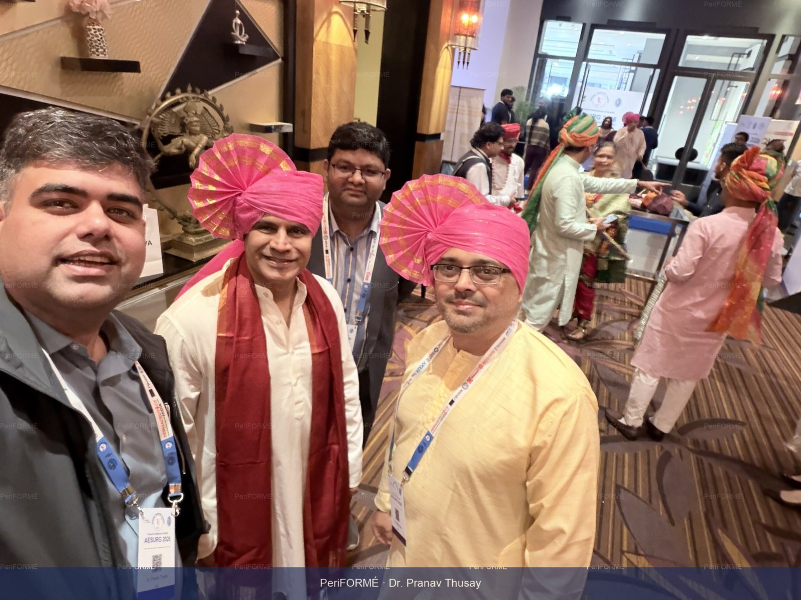 With fellow plastic surgeons